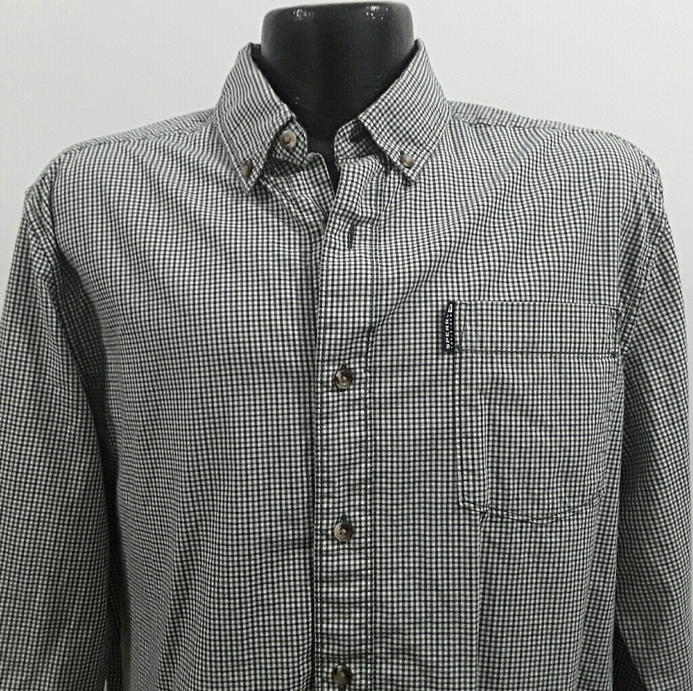 Sperry topsider blue men shirt button down cotton Long sleeve size L